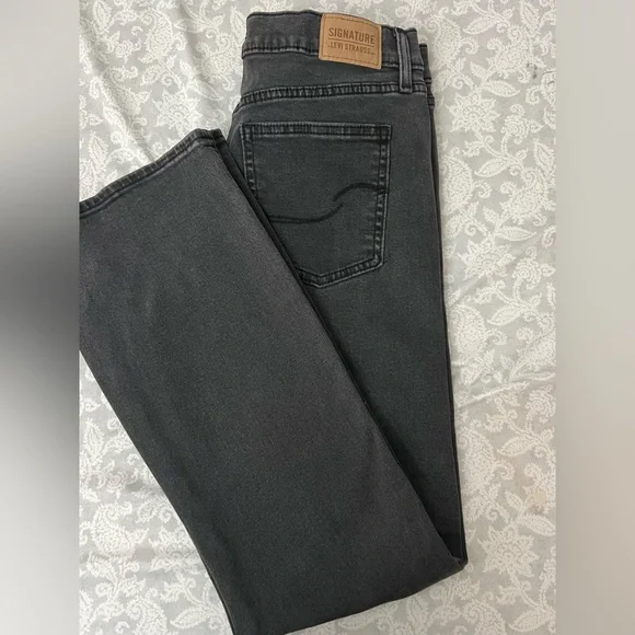 Women’s Levi’s Strauss heritage high rise kick boot grey jeans size 10 W30 - Picture 10 of 12